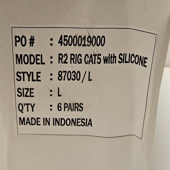 6 pairs of new Westchester RigCat 5 Gloves size L — synthetic leather palm - Picture 10 of 11